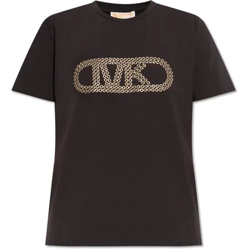 T-Shirt mit Logo , Damen, Größe: S - Michael Kors - Modalova