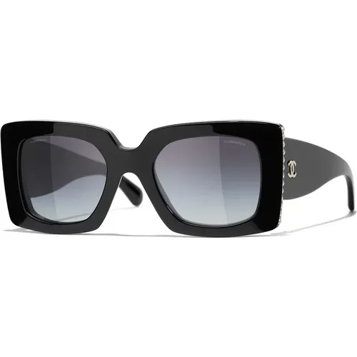 Square Sunglasses in with Lenses , female, Sizes: 52 MM - Chanel - Modalova