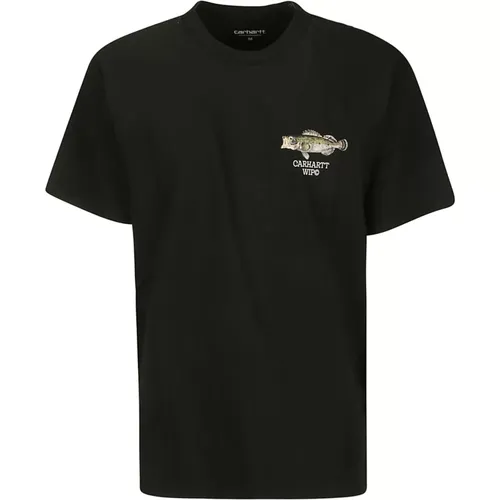 Cotton Fish T-Shirt , male, Sizes: S, L - Carhartt WIP - Modalova