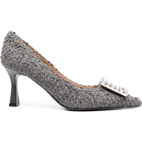 Lilly Light Grey Tweed Pumps , Damen, Größe: 39 EU - Roberto Festa - Modalova