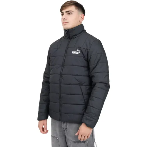 Essentials+ Schwarze Herren Steppjacke , Herren, Größe: S - Puma - Modalova