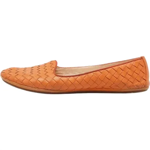 Pre-owned Leather flats , female, Sizes: 4 1/2 UK - Bottega Veneta Vintage - Modalova