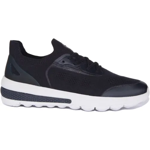 Active Navy Sneaker Men , male, Sizes: 7 UK, 11 UK, 9 UK, 10 UK - Geox - Modalova