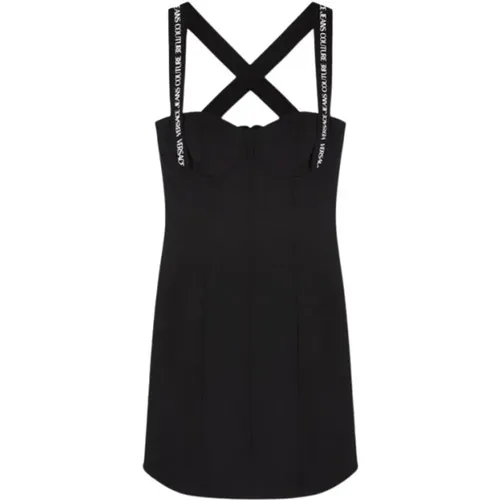 Crossed Straps Bodycon Dress , female, Sizes: XS - Versace Jeans Couture - Modalova