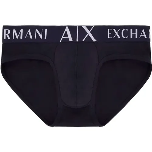 Stretch-Baumwollslip - Blaues Logo - Armani Exchange - Modalova