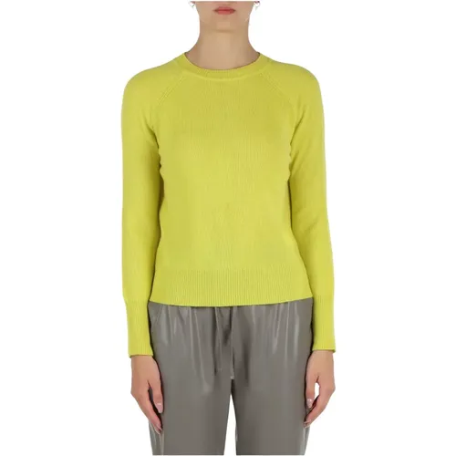 Woll-Kaschmir Raglan Pullover , Damen, Größe: L - Marella - Modalova