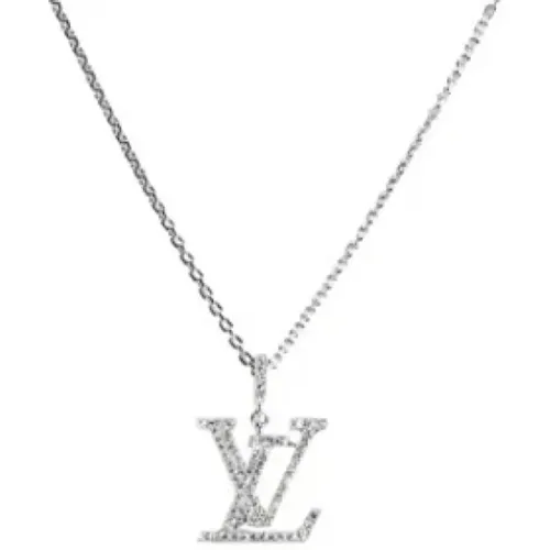 Pre-owned Gold necklaces , female, Sizes: ONE SIZE - Louis Vuitton Vintage - Modalova