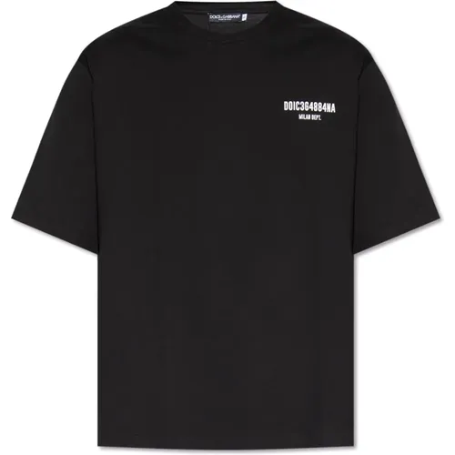 Bedrucktes T-Shirt , Herren, Größe: M - Dolce & Gabbana - Modalova