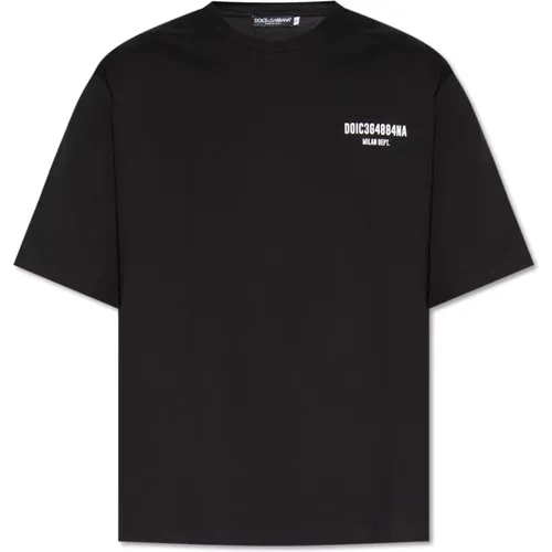 Bedrucktes T-Shirt , Herren, Größe: XS - Dolce & Gabbana - Modalova