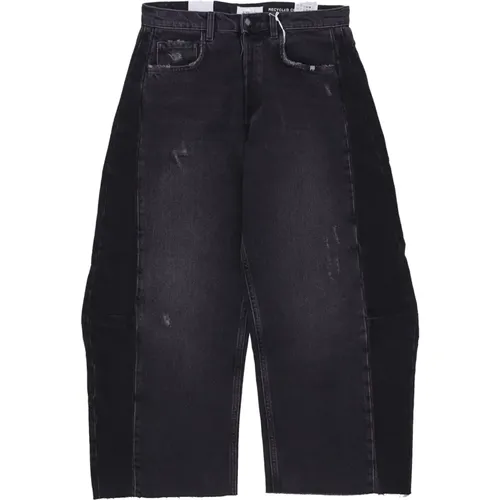 Upcycling Schwarze Denim Jeans - Amish - Modalova