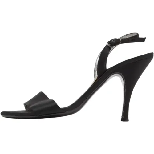 Pre-owned Satin sandals , female, Sizes: 5 1/2 UK - Salvatore Ferragamo Pre-owned - Modalova