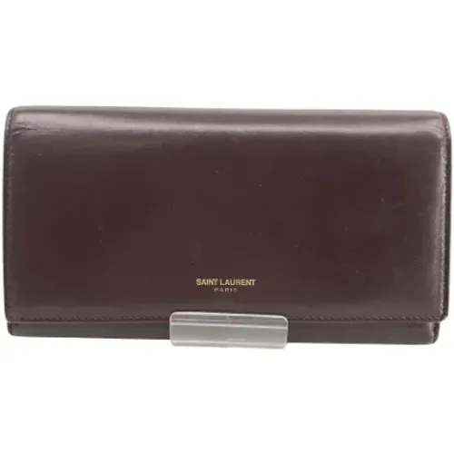 Pre-owned Leather wallets , female, Sizes: ONE SIZE - Yves Saint Laurent Vintage - Modalova