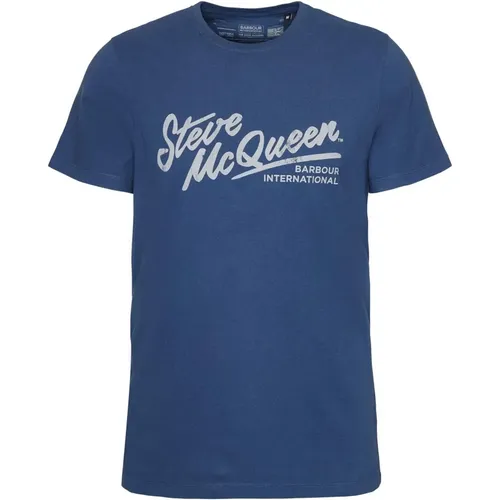 Steve McQueen Strike T-Shirt , Herren, Größe: L - Barbour - Modalova