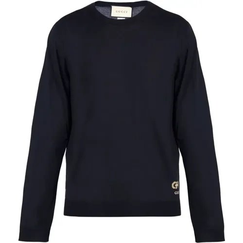 Men's Wool Sweater , male, Sizes: S, L, M - Gucci - Modalova