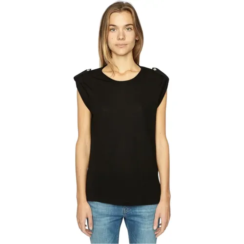 T-Shirt with Star Detail , female, Sizes: S, XS - Zadig & Voltaire - Modalova