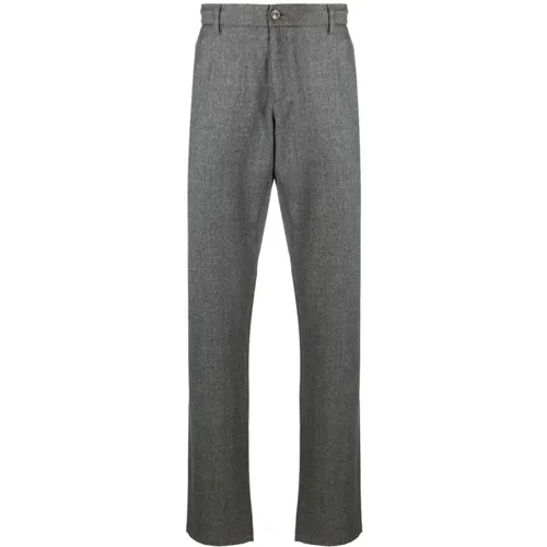 Melange Wool Flannel Trousers , male, Sizes: M, XL, 2XL - Canali - Modalova