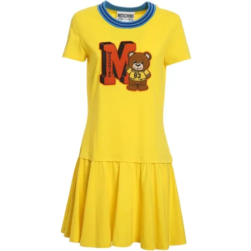 Teddy Varsity Dress , female, Sizes: XS, M - Moschino - Modalova