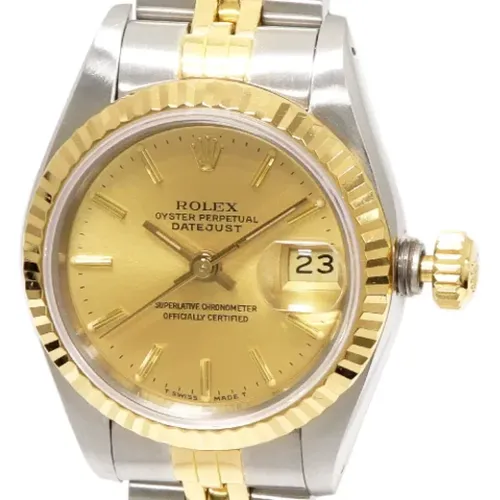 Pre-owned Metal watches , female, Sizes: ONE SIZE - Rolex Vintage - Modalova