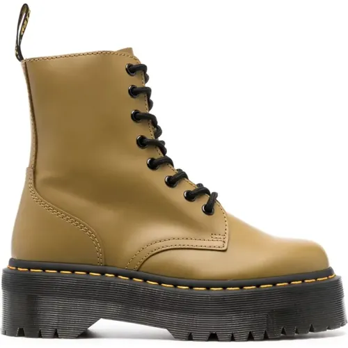 Combat Boots Antique Olive Leather , female, Sizes: 3 UK - Dr. Martens - Modalova