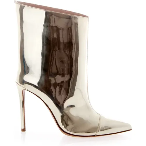 Platinum Tronchetto Elegant High Heel Boots , female, Sizes: 3 UK - Alexandre Vauthier - Modalova