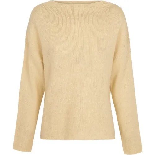 Nima, oversized alpaca, cashmere and silk jersey ivory , female, Sizes: S, XL, XS, M, L - Cortana - Modalova