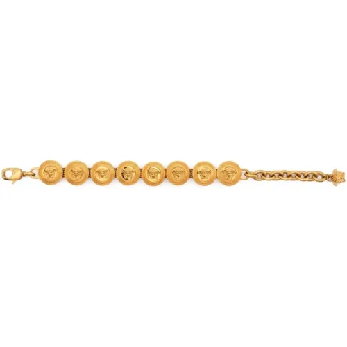 Medusa Chain Bracelet , male, Sizes: ONE SIZE - Versace - Modalova