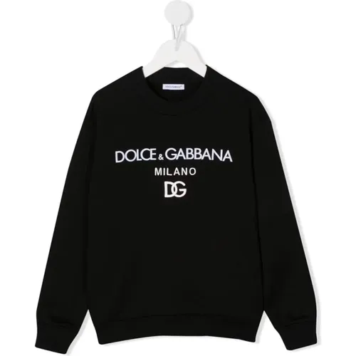 Schwarzer Sweatshirt,Ciclamino Sweatshirt - Dolce & Gabbana - Modalova