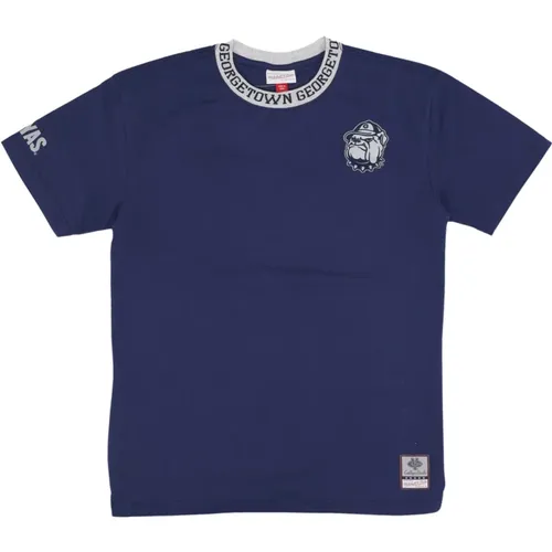 Georgetown Hoyas Vintage Logo Tee , Herren, Größe: M - Mitchell & Ness - Modalova