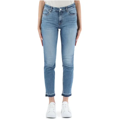 Slim Fit Jeans mit Fünf Taschen , Damen, Größe: W25 - Boss - Modalova