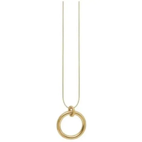 Verstellbare Chunky Ring Halskette Gold , Damen, Größe: ONE Size - Dansk Copenhagen - Modalova