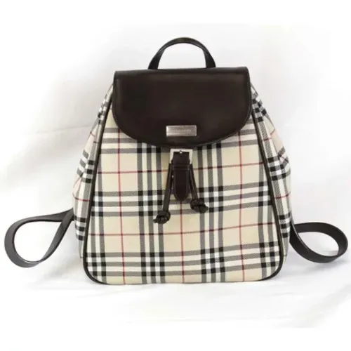 Pre-owned Canvas backpacks , female, Sizes: ONE SIZE - Burberry Vintage - Modalova