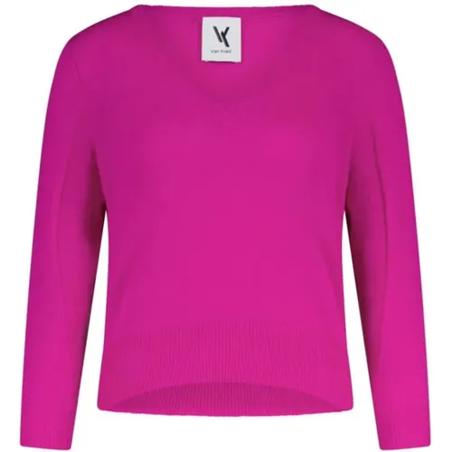 V-neck Knitwear , female, Sizes: XS - Van Kukil - Modalova