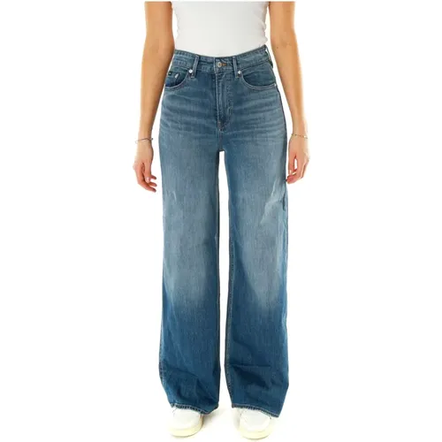 Ausgestellte High-Waist-Jeans - Denham - Modalova