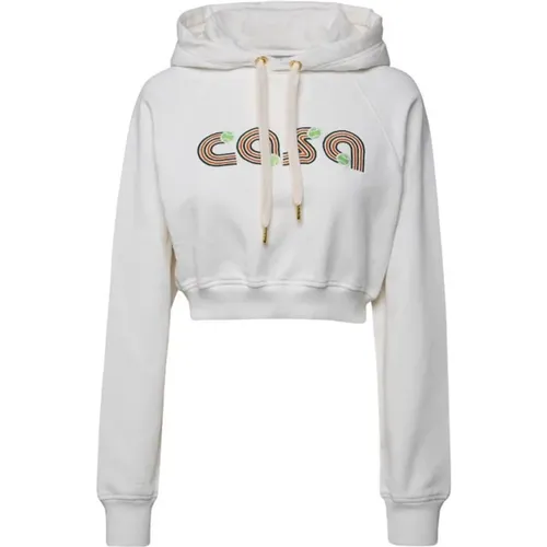 Logo Hoodie Sweatshirt , female, Sizes: XS - Casablanca - Modalova