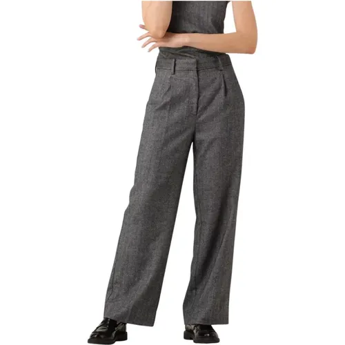 Elegante Schwarze Hose für Frauen , Damen, Größe: L - Second Female - Modalova