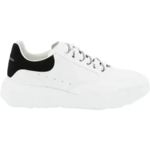 Weiße Ledersneaker - Größe 37 , Damen, Größe: 39 1/2 EU - alexander mcqueen - Modalova