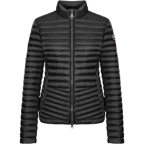 Shimmering Down Jacket with Diagonal Quilting , female, Sizes: XS, S, 2XL, 2XS - Colmar - Modalova