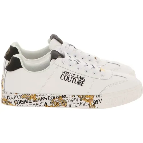 Weiße Sneakers , Herren, Größe: 41 EU - Versace Jeans Couture - Modalova