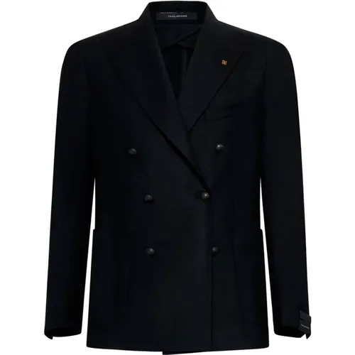 Double-Breasted Wool Blazer , male, Sizes: L, M - Tagliatore - Modalova