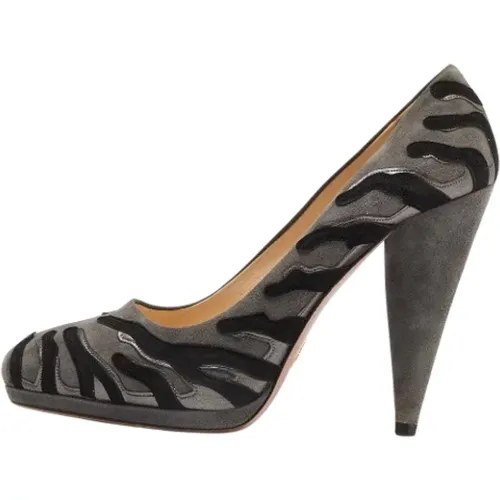 Pre-owned Suede heels , female, Sizes: 5 1/2 UK - Prada Vintage - Modalova