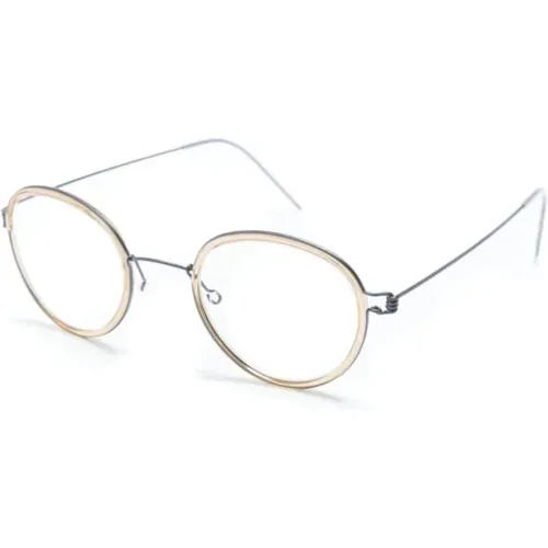 Braun/Havanna Optische Brille für den täglichen Gebrauch , unisex, Größe: 46 MM - lindbergh - Modalova