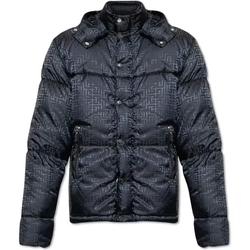 Monogrammed down jacket , male, Sizes: 2XL - Balmain - Modalova