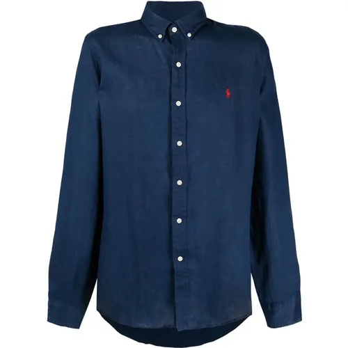 Linen Casual Shirt , male, Sizes: S - Polo Ralph Lauren - Modalova