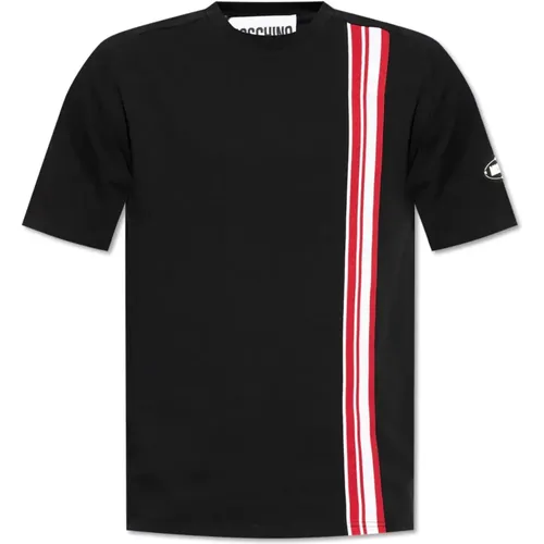 T-Shirt mit Logo , Herren, Größe: M - Moschino - Modalova