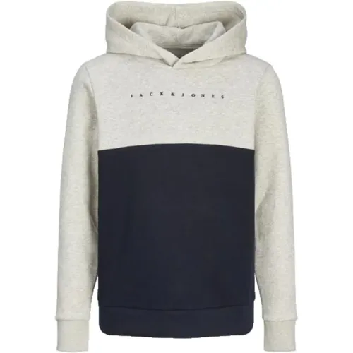 Farbblock Sweatshirt Weiß Melange - jack & jones - Modalova