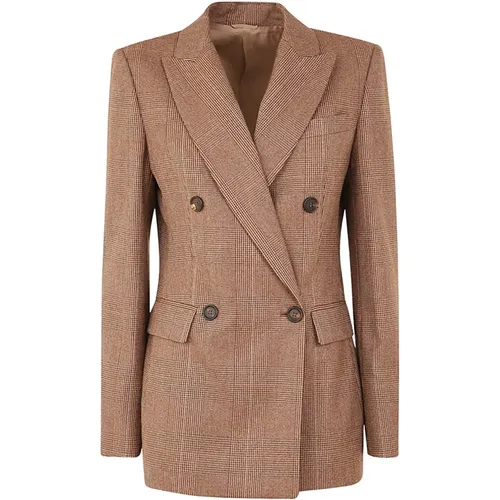 Double Breasted Blazer Jacket , female, Sizes: XS - BRUNELLO CUCINELLI - Modalova