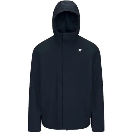 Nylon Jacket with Hood , male, Sizes: 3XL, L, 2XL, XL - K-way - Modalova