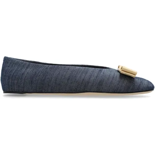 Vanna Ballet Flats , Damen, Größe: 37 EU - Salvatore Ferragamo - Modalova