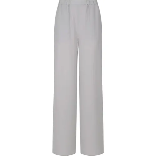 Grey Trousers - Pantaloni , female, Sizes: L - Emporio Armani - Modalova
