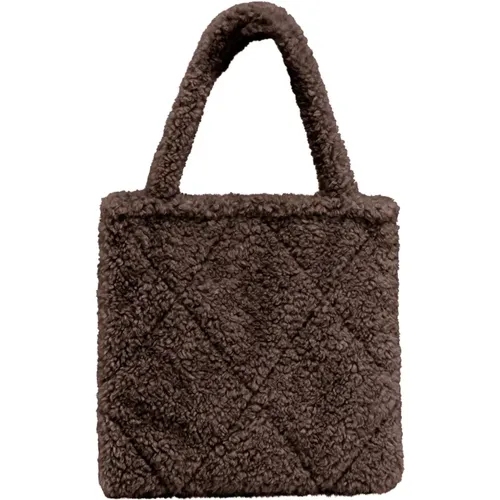 Soft Sherpa Shopper Bag , female, Sizes: ONE SIZE - BomBoogie - Modalova